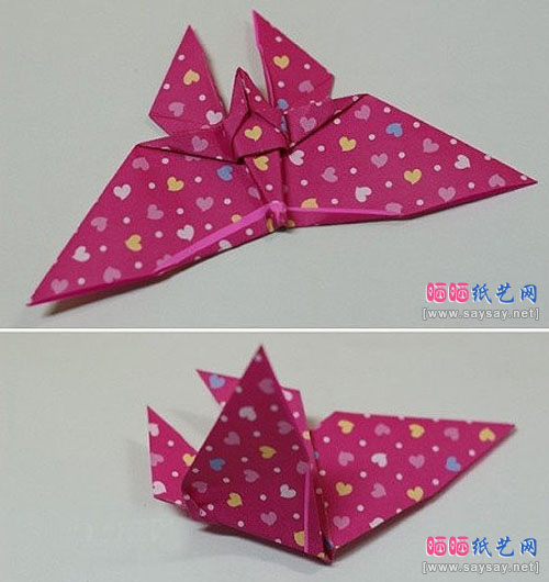 手工折纸蝴蝶DIY具体步骤12