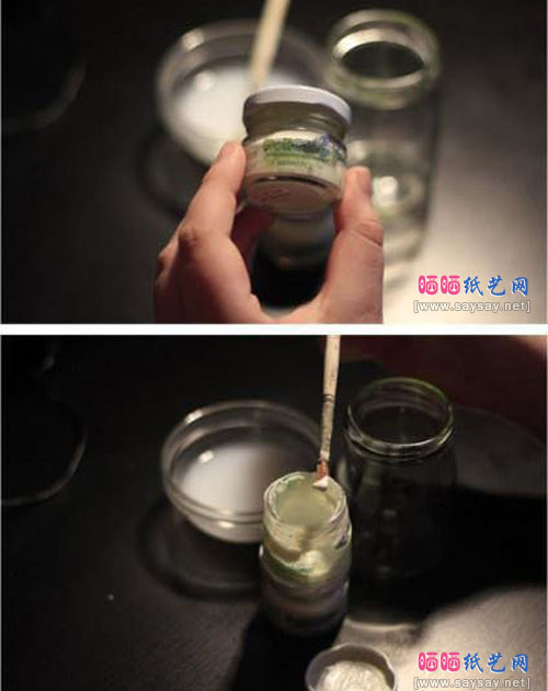 星空玻璃瓶手工DIY步骤1