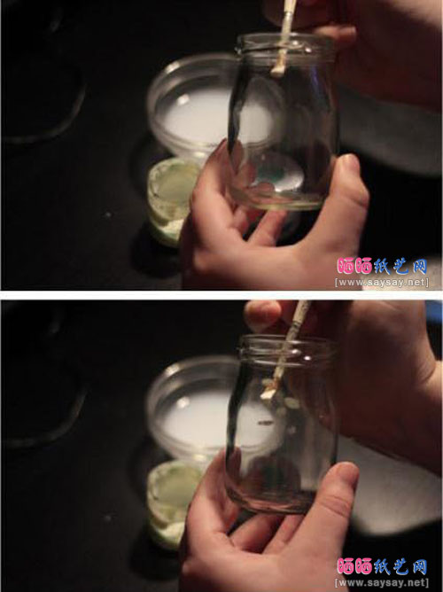 星空玻璃瓶手工DIY步骤2