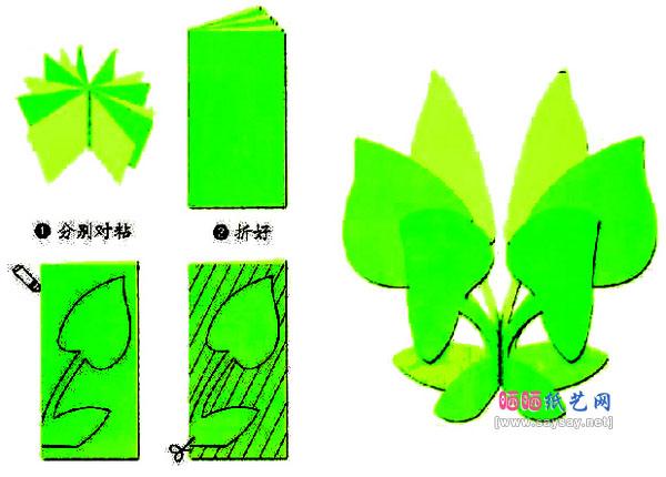 简单桃花剪纸DIY具体步骤1