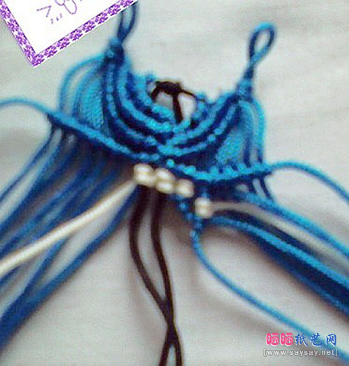 蝴蝶手工编织DIY制作步骤7