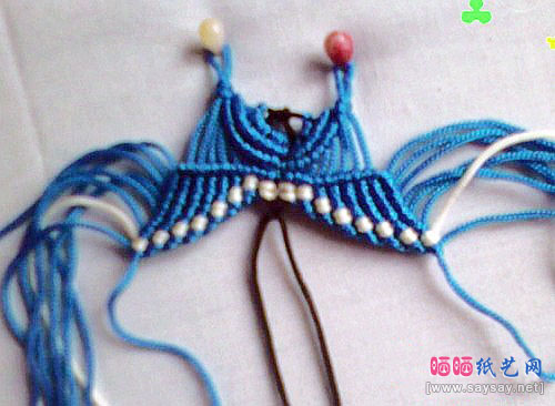 蝴蝶手工编织DIY制作步骤9