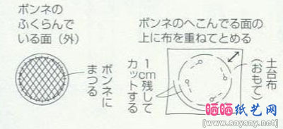 自制公主飘带蝴蝶结蕾丝发饰制作步骤1