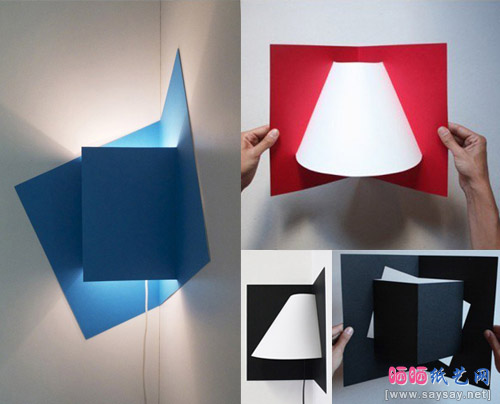 简单折纸变身时尚灯具罩成品图