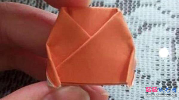 龙猫手指套手工折纸教程图解步骤11