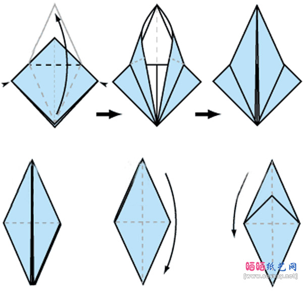 萌呆可爱儿童折纸小蝙蝠手工DIY图片教程步骤2