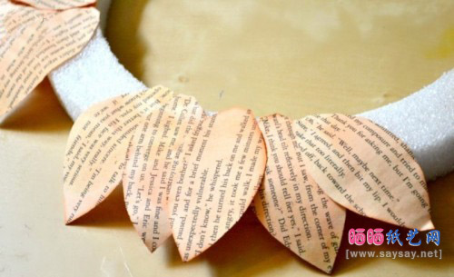 手工制作向日葵花环DIY教程图片步骤5