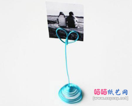 金属丝制作精美相片夹DIY成品图