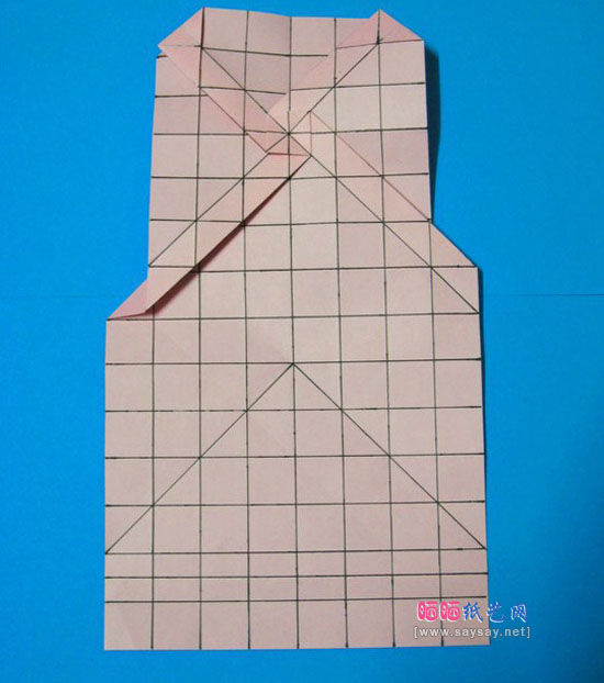 个性折纸带底座玫瑰花手工DIY教程图片步骤6