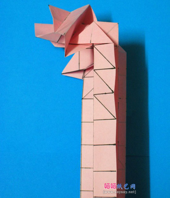 个性折纸带底座玫瑰花手工DIY教程图片步骤14