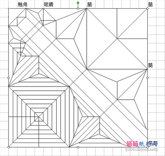 叶虫手工折纸实拍教程CP图