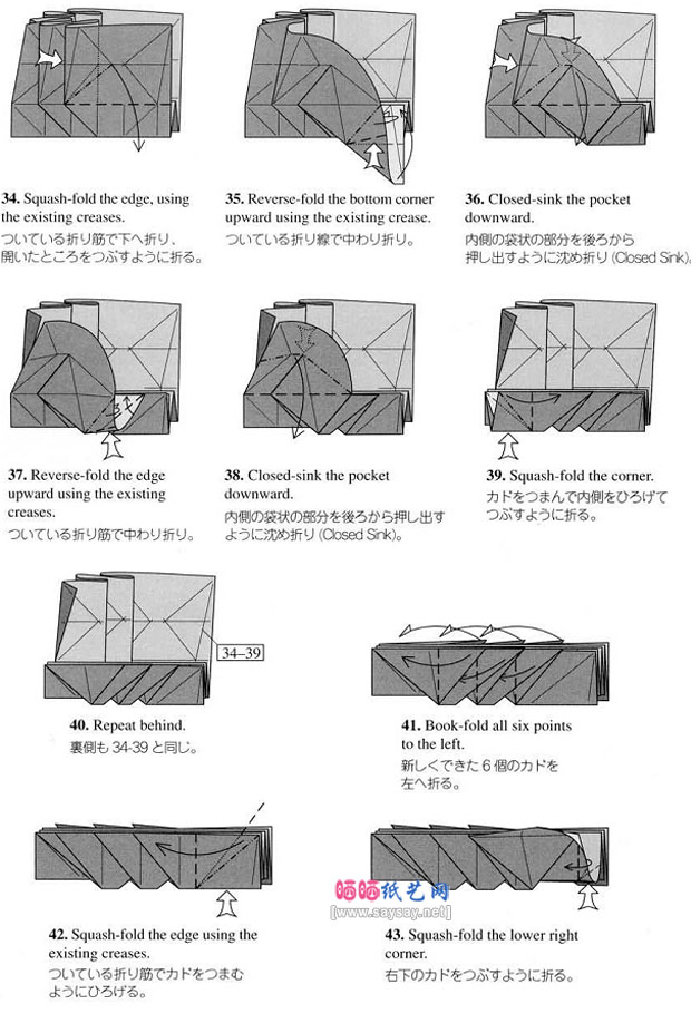 RobertJLang折纸鼠妇的图解教程步骤5