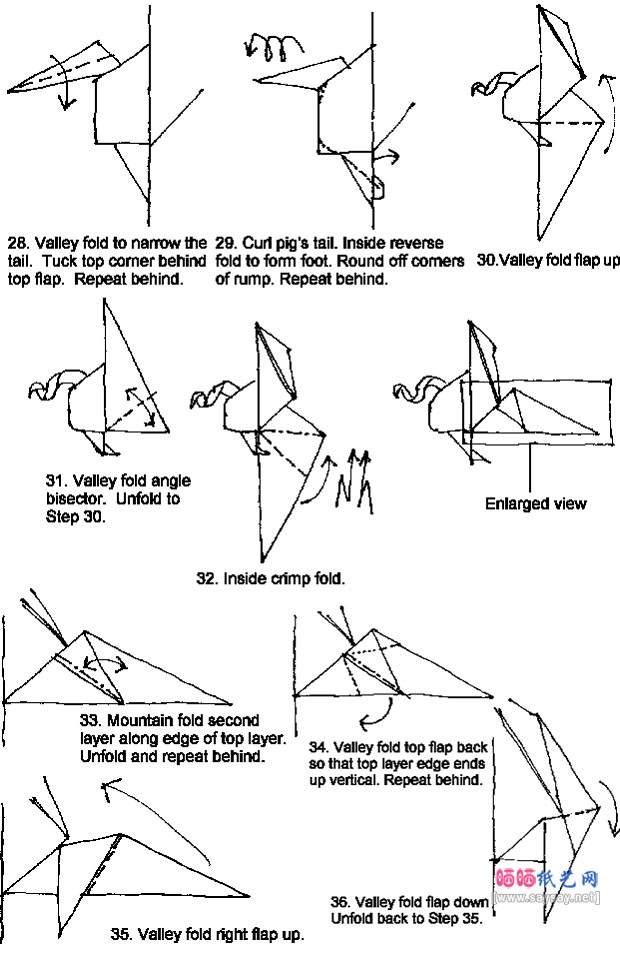 JosephWu的飞猪手工折纸教程的详细步骤4