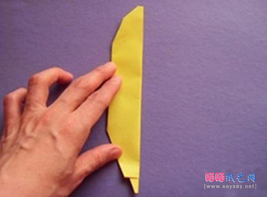 简易香甜香蕉手工折纸教程图片步骤6