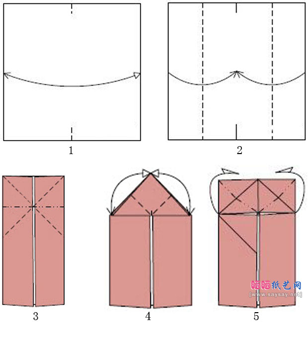 精美复杂双色花球组合折纸教程图解步骤1