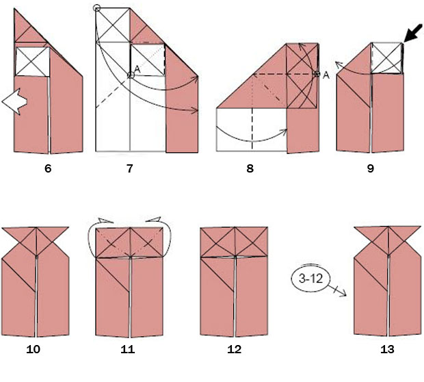 精美复杂双色花球组合折纸教程图解步骤2
