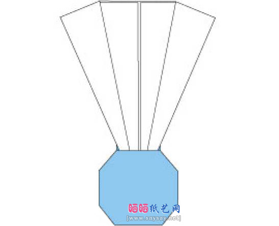 羽毛球折纸图解教程的成品图