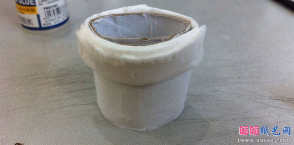 用卫生纸制做婚纱手工DIY教程图片步骤4