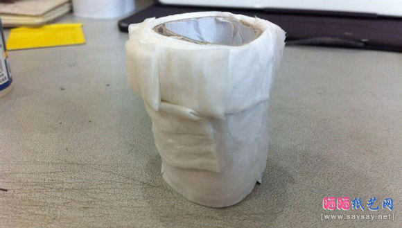 用卫生纸制做婚纱手工DIY教程图片步骤7