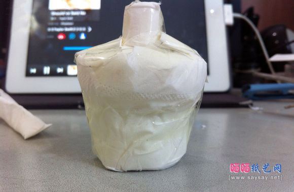 用卫生纸制做婚纱手工DIY教程图片步骤10