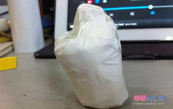 用卫生纸制做婚纱手工DIY教程图片步骤11