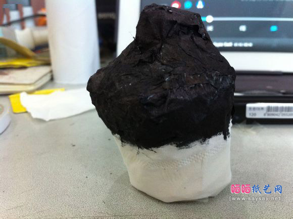 用卫生纸制做婚纱手工DIY教程图片步骤13