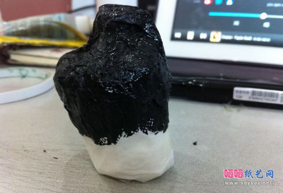 用卫生纸制做婚纱手工DIY教程图片步骤14