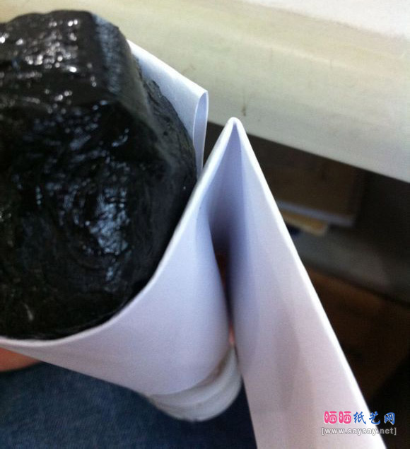 用卫生纸制做婚纱手工DIY教程图片步骤20