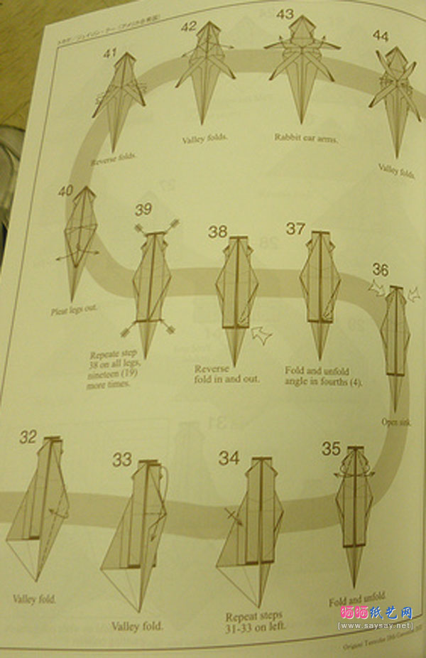 JasonKu的蜥蜴手工折纸教程图解步骤图片4