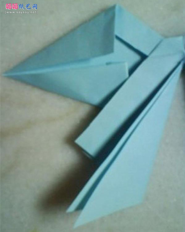 手工折纸实用漂亮蝴蝶结的折法教程的详细图片步骤25