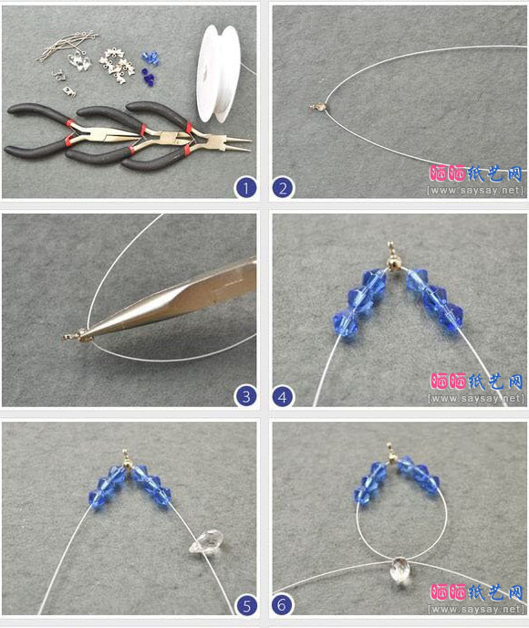 精美串珠项链手工DIY制作详细步骤图片1