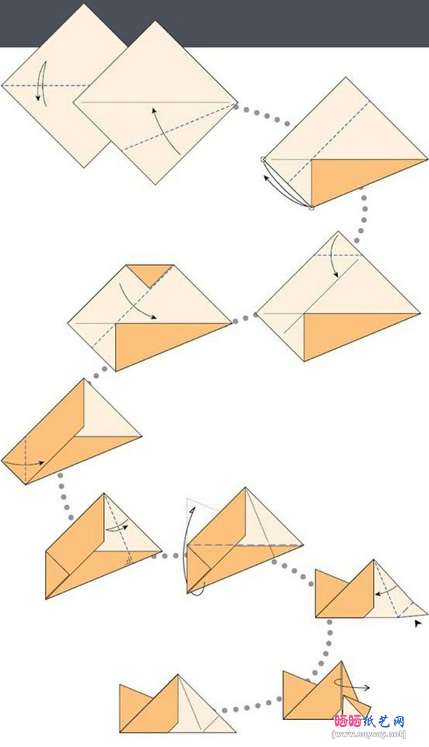 漂亮杯垫手工折纸教程图片步骤2