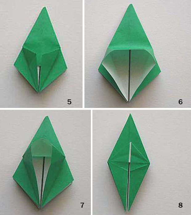 立体折纸可爱青蛙的折法教程图片步骤2