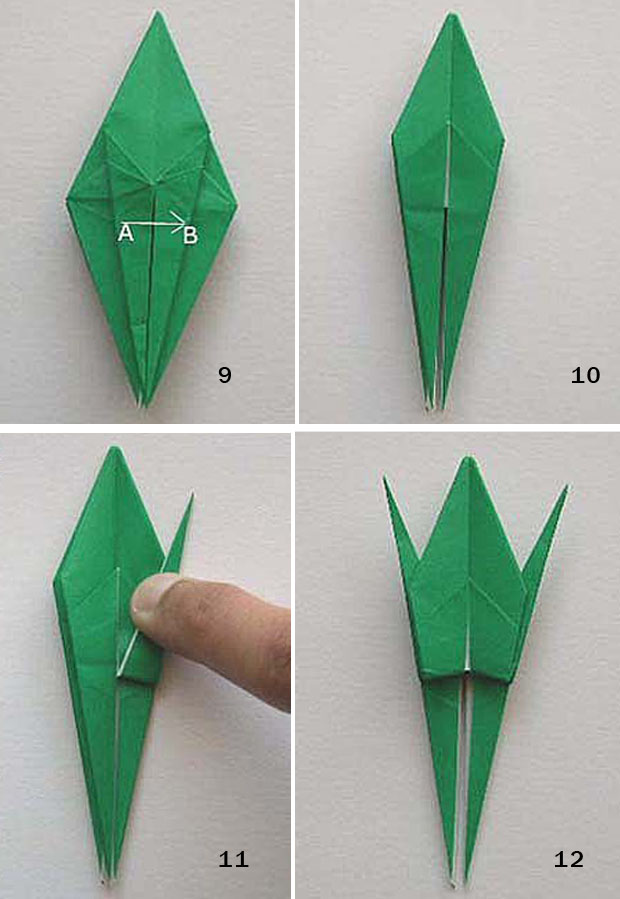 立体折纸可爱青蛙的折法教程图片步骤3
