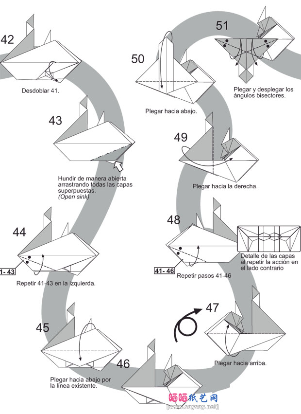 NicolasGajardo教你如何做折纸狮子教程图解步骤图片5