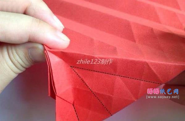 教你如何制作纸灯笼 漂亮纸灯笼手工折纸制作教程图片步骤21