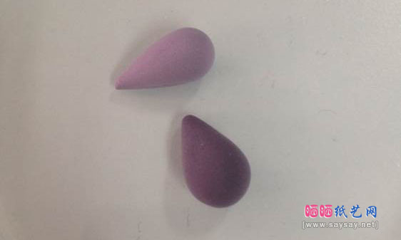 逼真的渐变玫瑰花软陶粘土手工制作教程图片步骤2