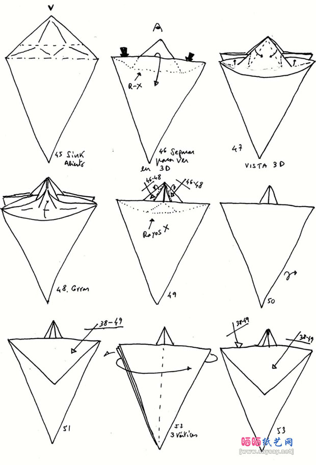 manuelsirgo折纸龙虾教程图片步骤5