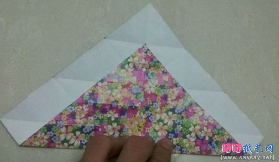 实用的千纸鹤盒子手工折纸实拍教程图片步骤14