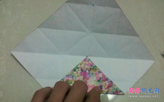 实用的千纸鹤盒子手工折纸实拍教程图片步骤13