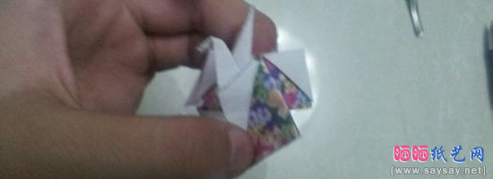 实用的千纸鹤盒子手工折纸实拍教程图片步骤46