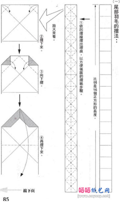 周显宗的凤凰折纸详细图解教程图片步骤2