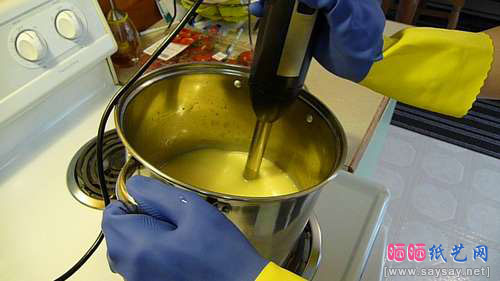 简单材料自制橄榄油手工皂的方法图片步骤11