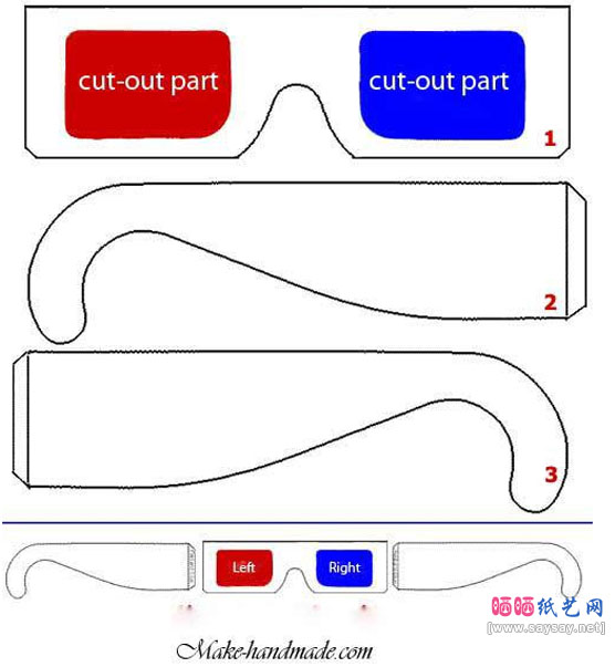 手把手教你如何自制简单3D眼镜教程2图片步骤1