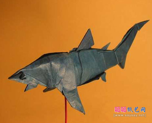RobertJLang的鲨鱼折纸成品图