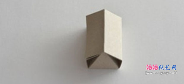 硬纸板折纸小房子教程图片步骤4