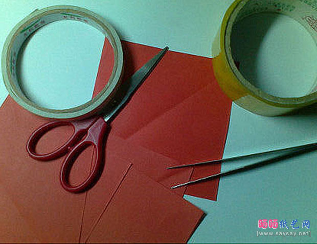 魅惑的红色彼岸花折纸教程图片教程1