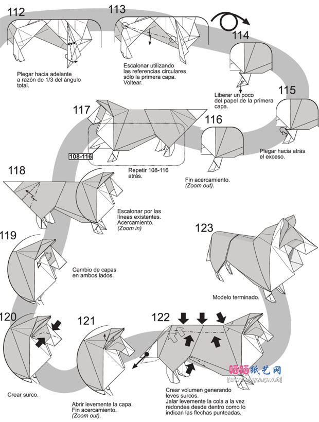 NicolasGajardo柯利牧羊犬折纸教程图片步骤11