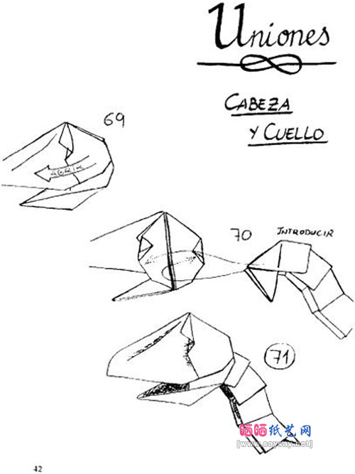 FranciscoJavier小暴龙骨骼手工折纸教程图片步骤14