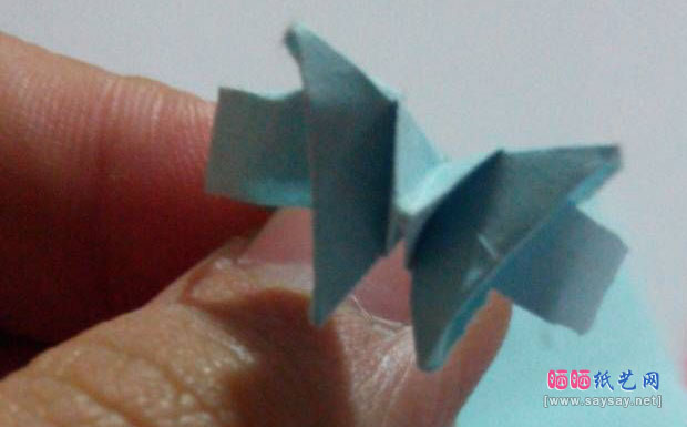 漂亮饰品折纸蝴蝶戒指的方法教程图片步骤25